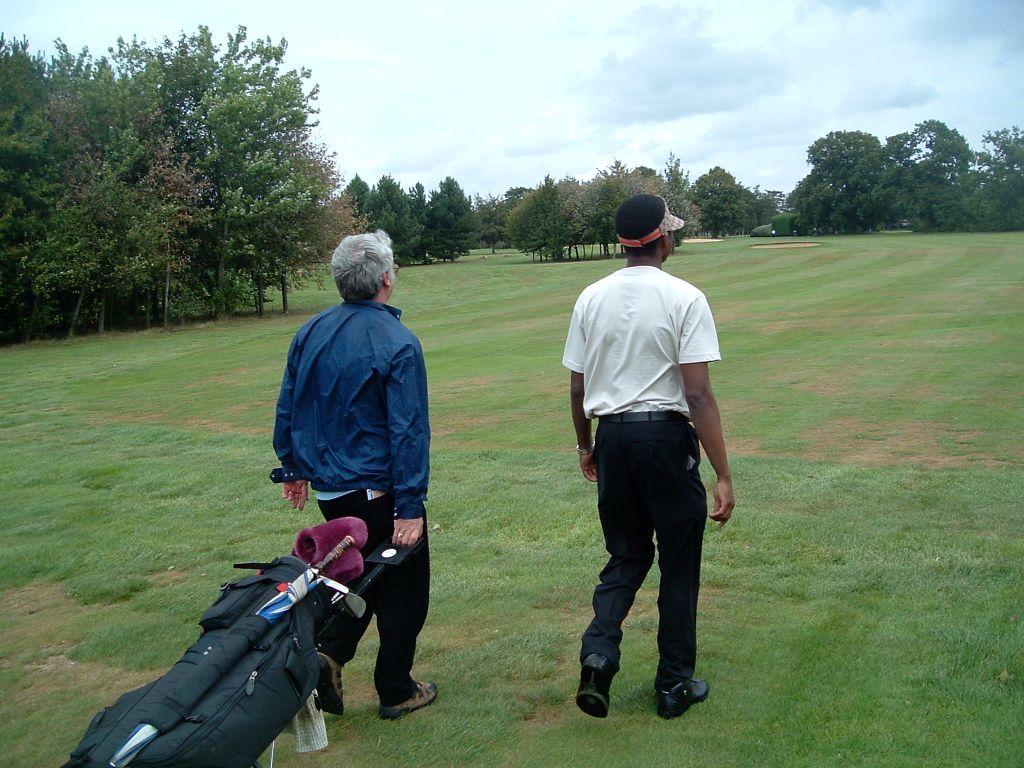Jabunong walking the fairway at Stockwood Park, 2004